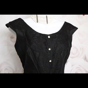 Tailored vintage little black dress